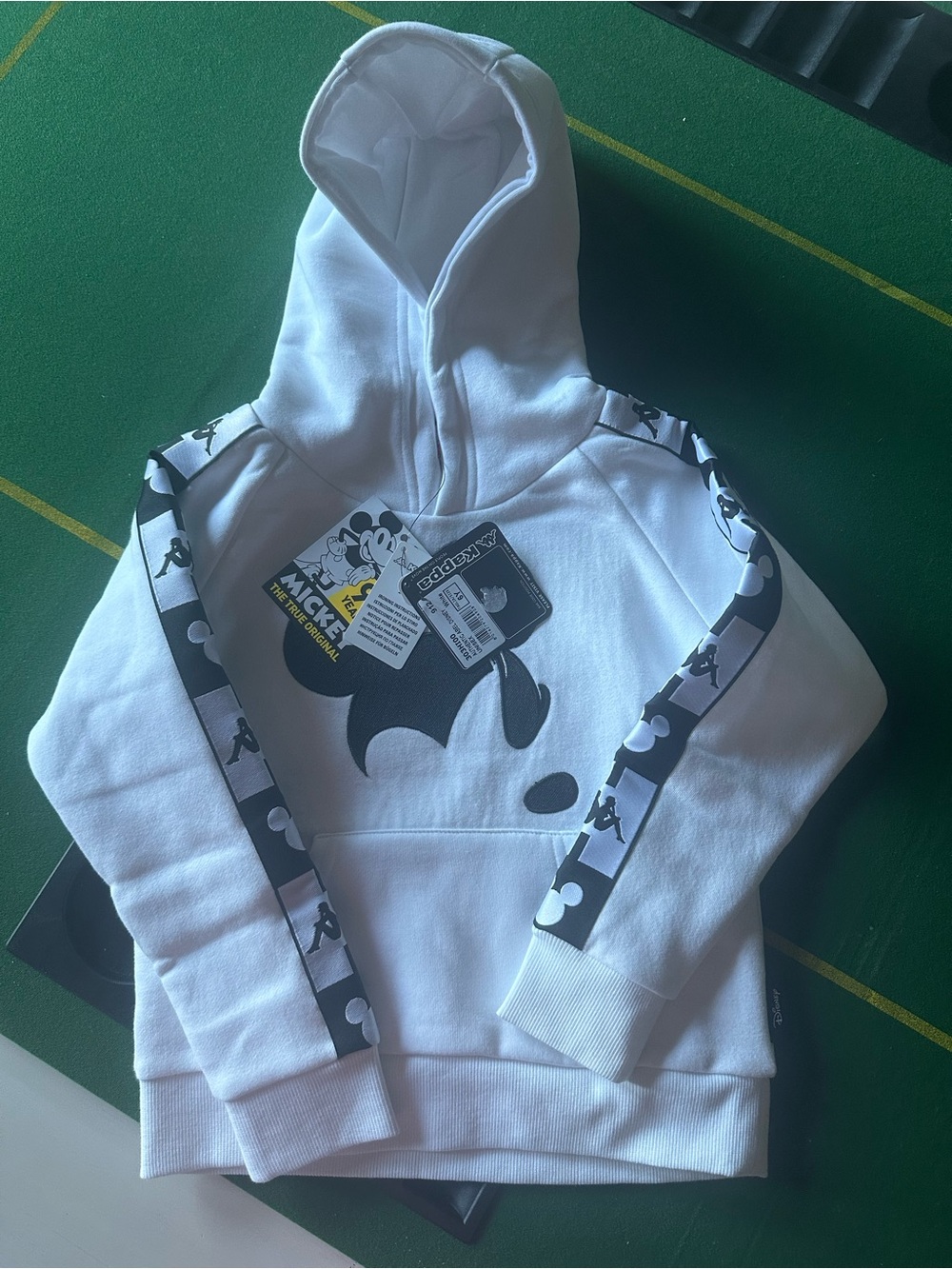 NEW Kids White Hooded Sweatshirt  Disney Kappa edition size 6 kids